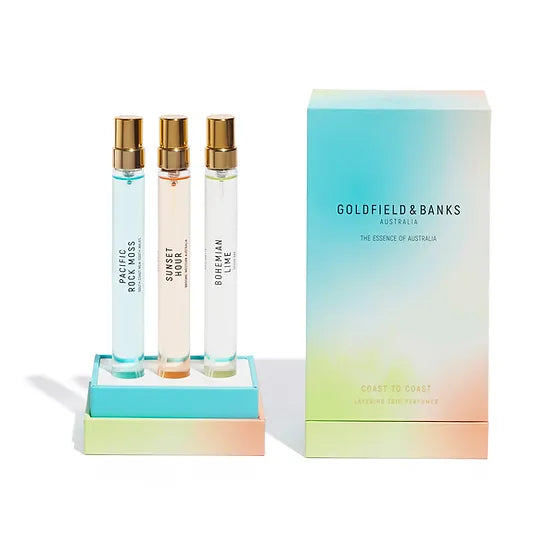 Goldfield & Banks Coast to Coast Travel Trio 3 x 10 ml.