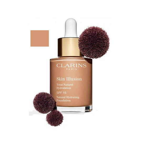 Clarins Skin Illusion SPF 15 Natural Hydrating Foundation 112 Amber