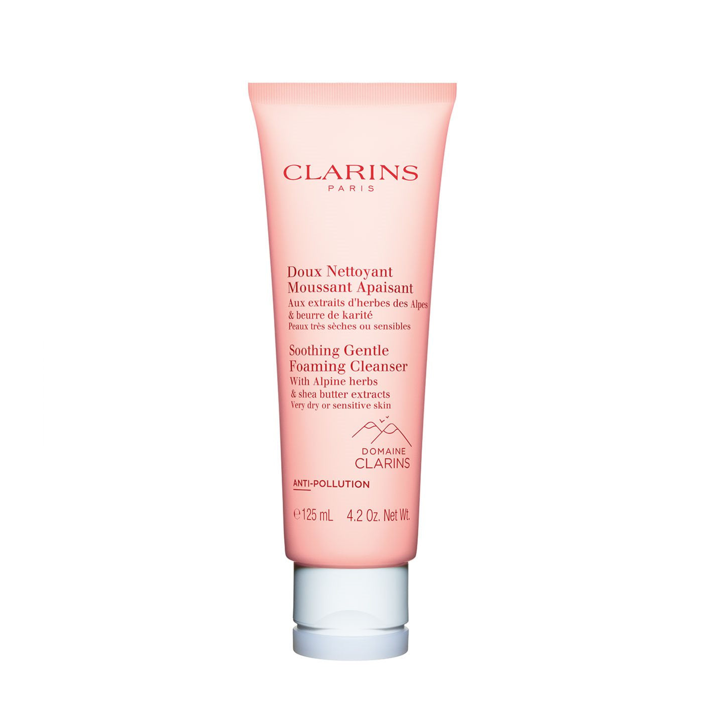 Clarins Soothing Gentle Foaming Cleanser Very Dry or Sensitive Skin 125 ml.