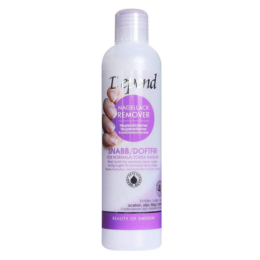 Depend O2 Nailpolish Remover Duft Fri 250ml