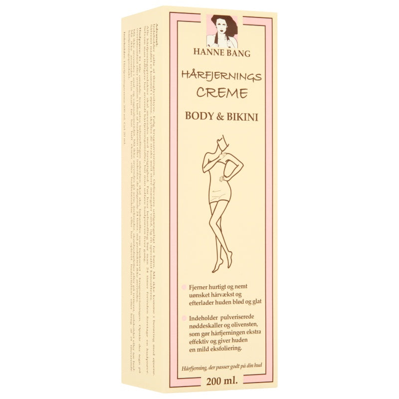Hanne Bang Hårfjerningscreme til Kroppen 200 ml.