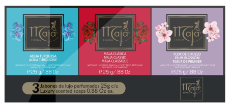 Maja Sæber Gaveæske 3 x 25 g.