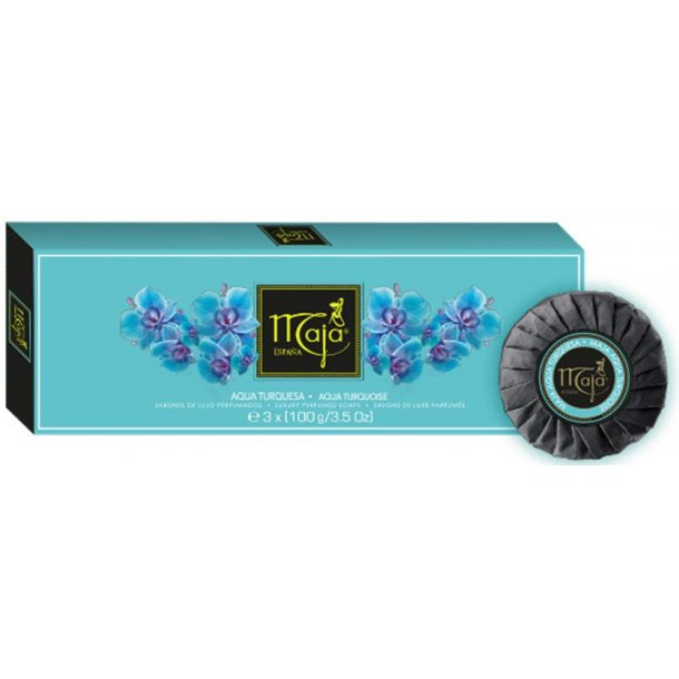 Maja Sæber Gaveæske Aqua 3 x 100 g.