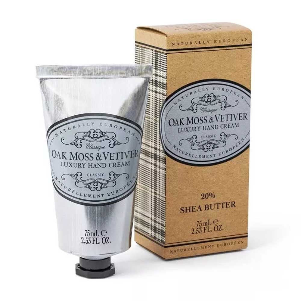 Naturally European Oak Moss & Vetiver Luxury Hand Cream 75 ml.