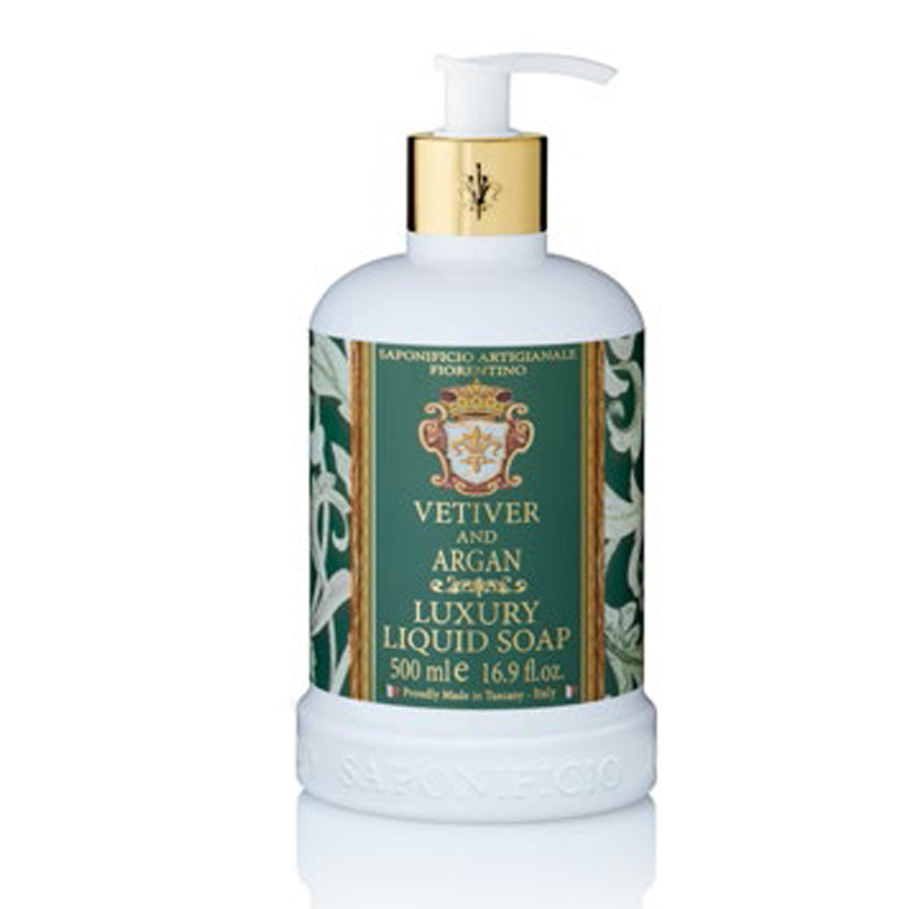 Saponificio Artigianale Fiorentino Luksus Håndsæbe Vetiver & Argan 500 ml.