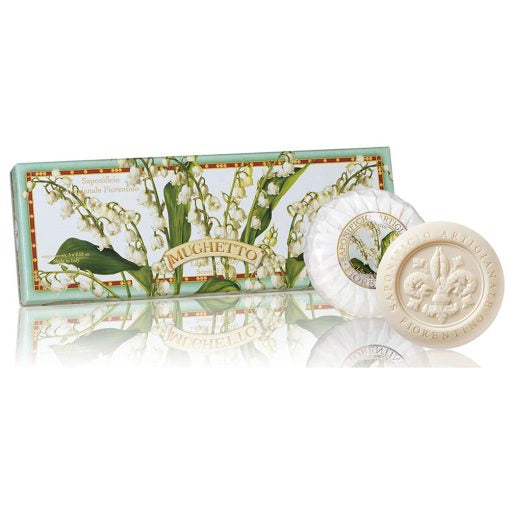 Saponificio Artigianale Fiorentino Luksus Håndsæber Mughetto 3 x 100 gr.