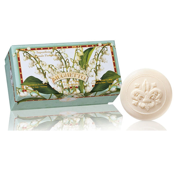 Saponificio Artigianale Fiorentino Luksus Håndsæber Mughetto 6 x 50 gr.