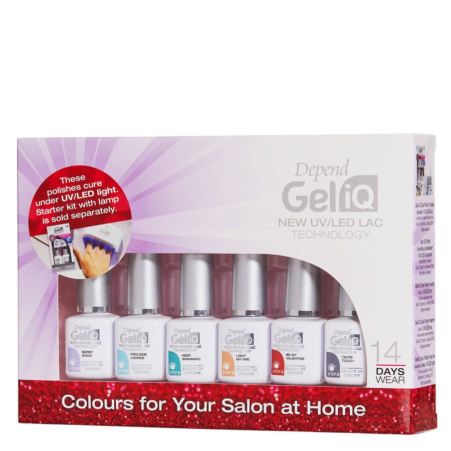 Depend Gel IQ 6 Pack Gel Polish Gavesæt