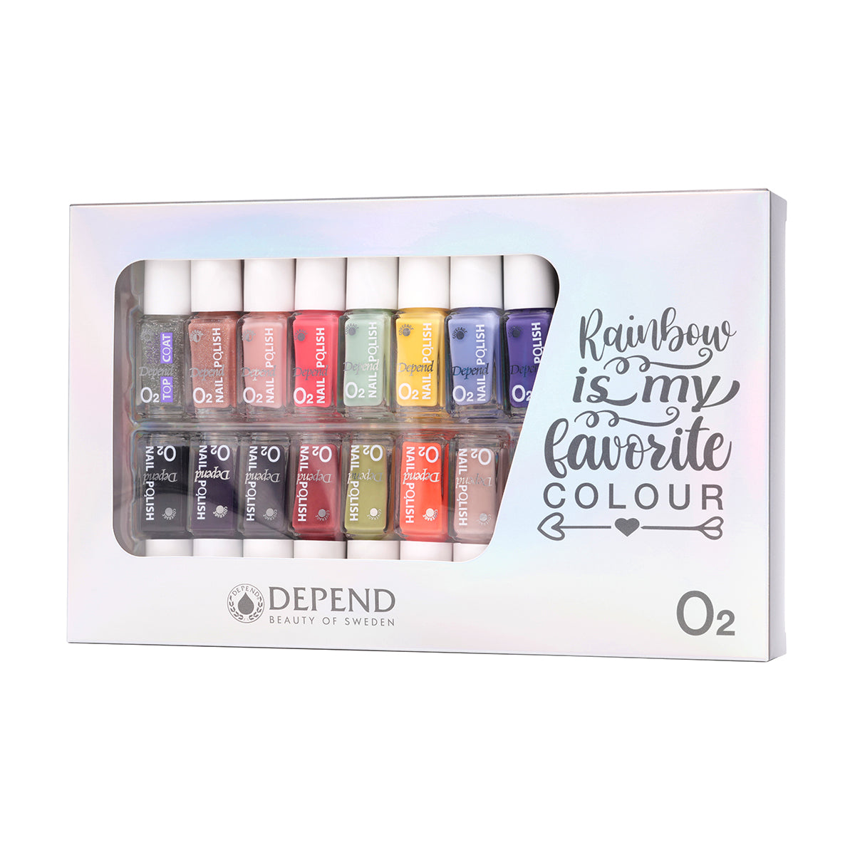 Depend O2 Mini Nail Polish 15-pack Gaveæske