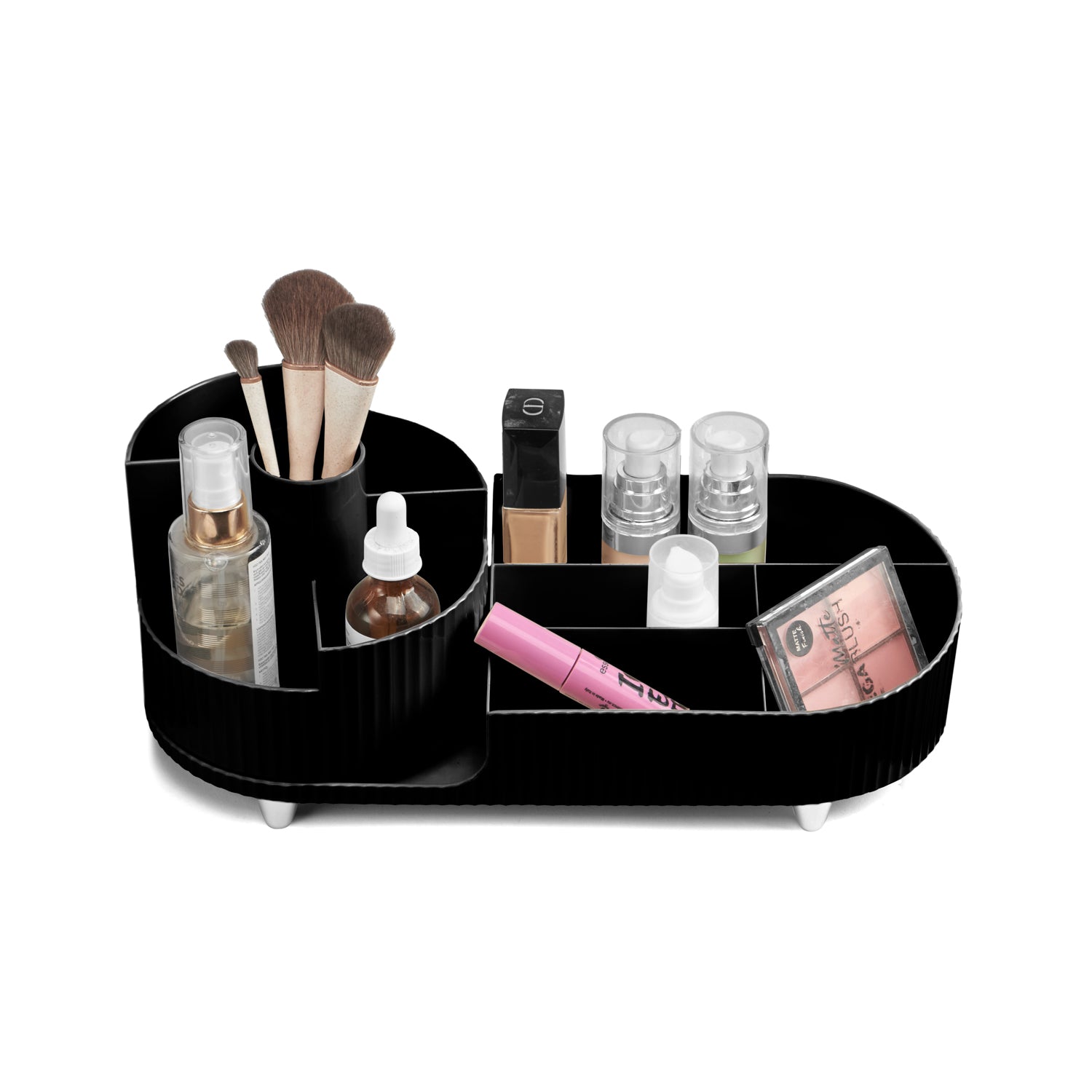 Gillian Jones Black Table Make-up Organizer