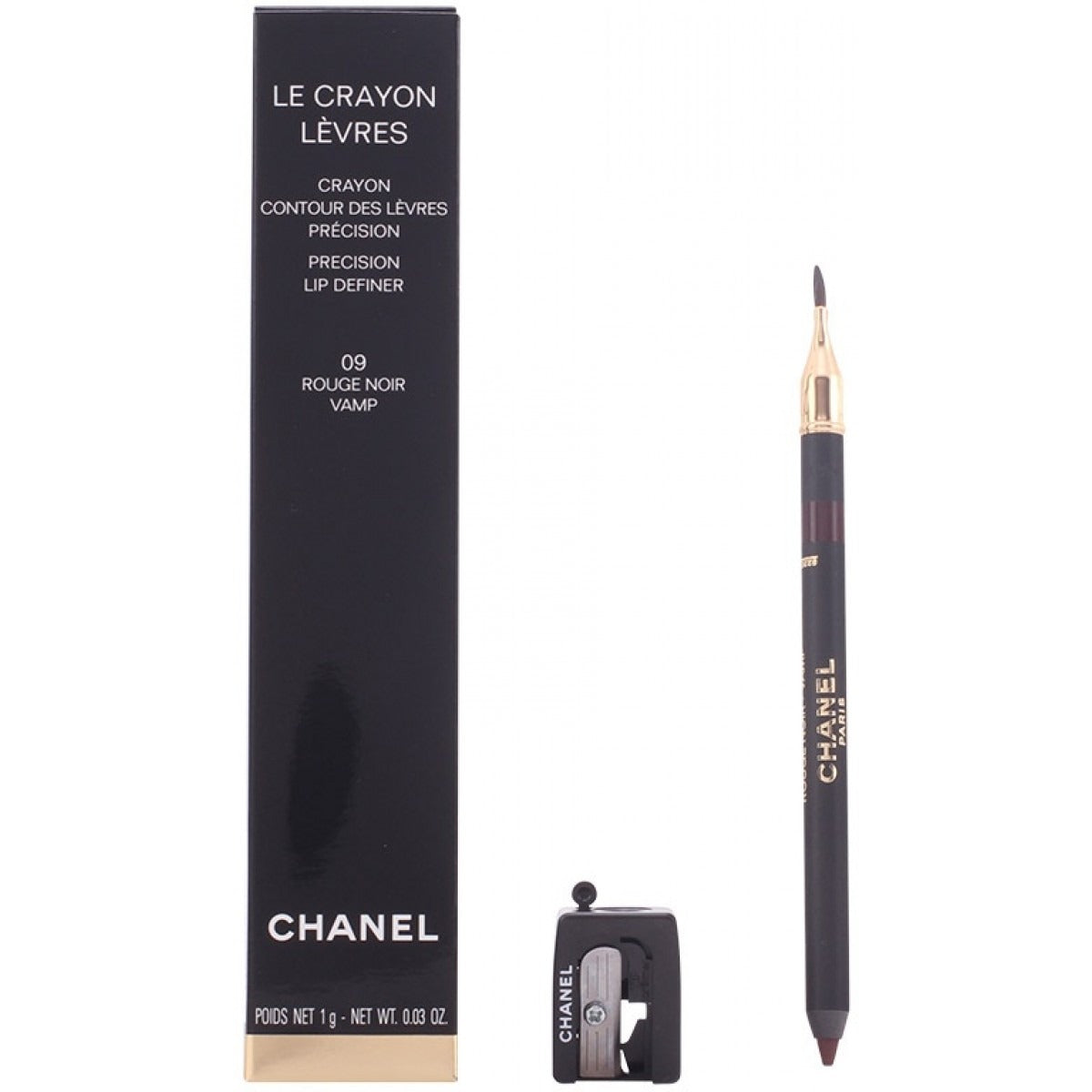 Chanel Le Crayon Lévres precision lip 09 rouge noir vamp 1 g