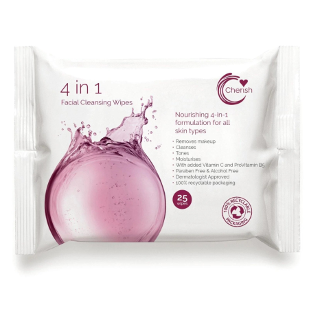 Cherish Facial Cleansing Wipes 25 stk.