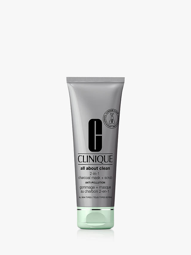 Clinique All About Clean 2 in 1 Charcoal Mask + Scrub 100 ml.