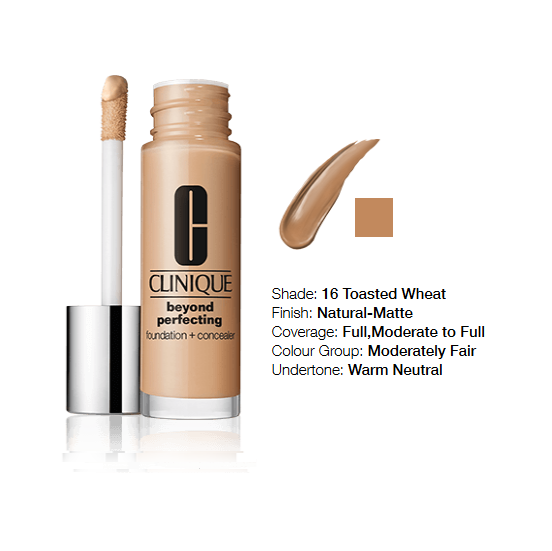 Clinique Beyond Perfecting™ Foundation + Concealer 16 Toasted Wheat