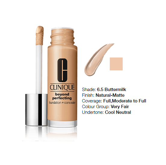 Clinique Beyond Perfecting™ Foundation + Concealer 6.5 Buttermilk