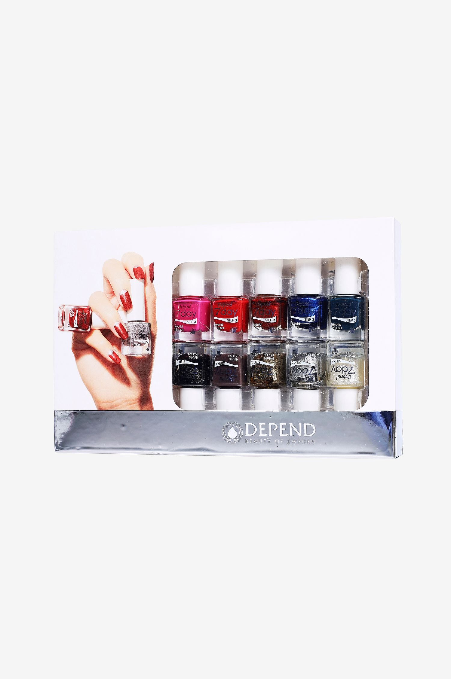 Depend 7Day Nail Polish 10-pack Gaveæske