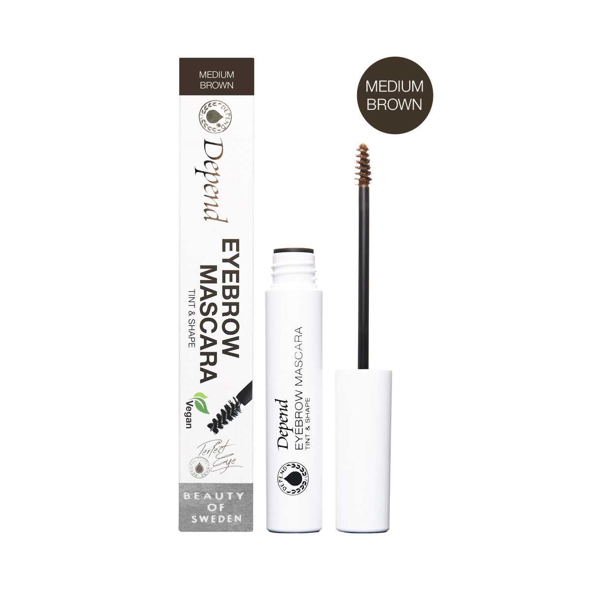 Depend Eyebrow Mascara Tint & Shape Medium Brown 2,5 ml.