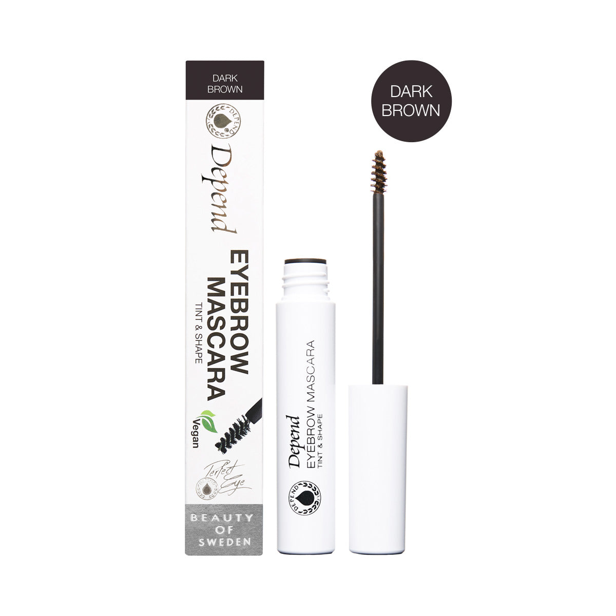 Depend Eyebrow Mascara Tint & Shape Dark Brown 2,5 ml.