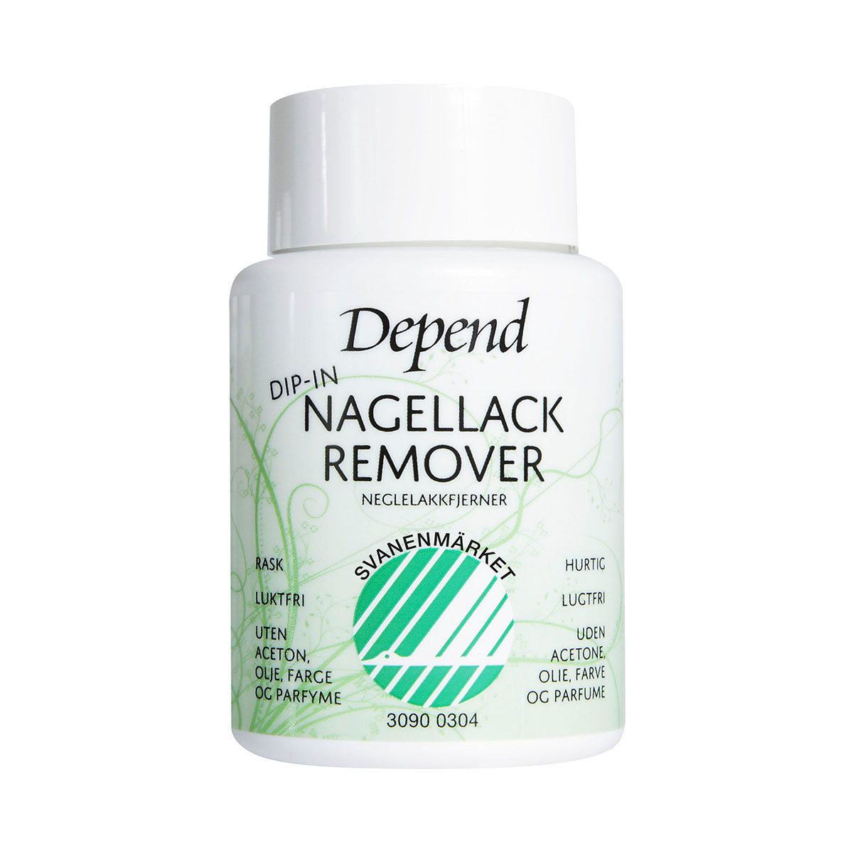 Depend Neglelakfjerner Dip-In Svanemærket 75 ml.