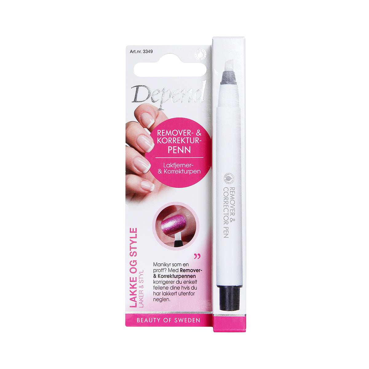 Depend Neglelakfjerner & Korrektur Pen 1,8 gr.