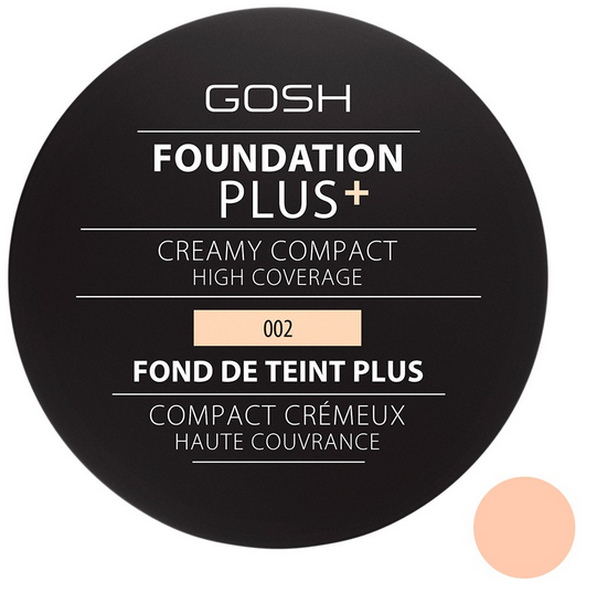 GOSH Foundation Plus+ Creamy Compact 002 Ivory