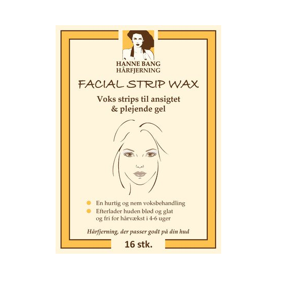 Hanne Bang Hårfjerning Facial Strip Wax 16stk.