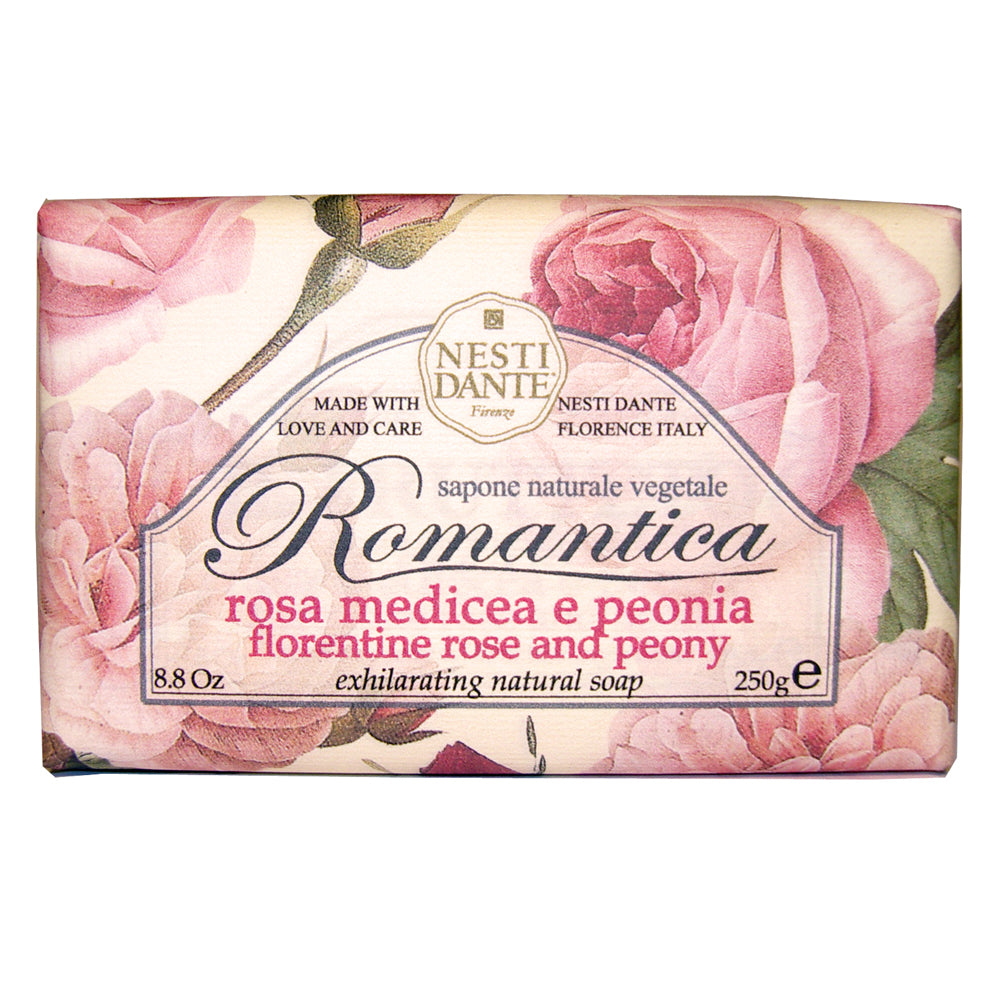 Nesti Dante Romantica Exhilarating Natural Handsoap Florentine Rose & Peony 250 gr.