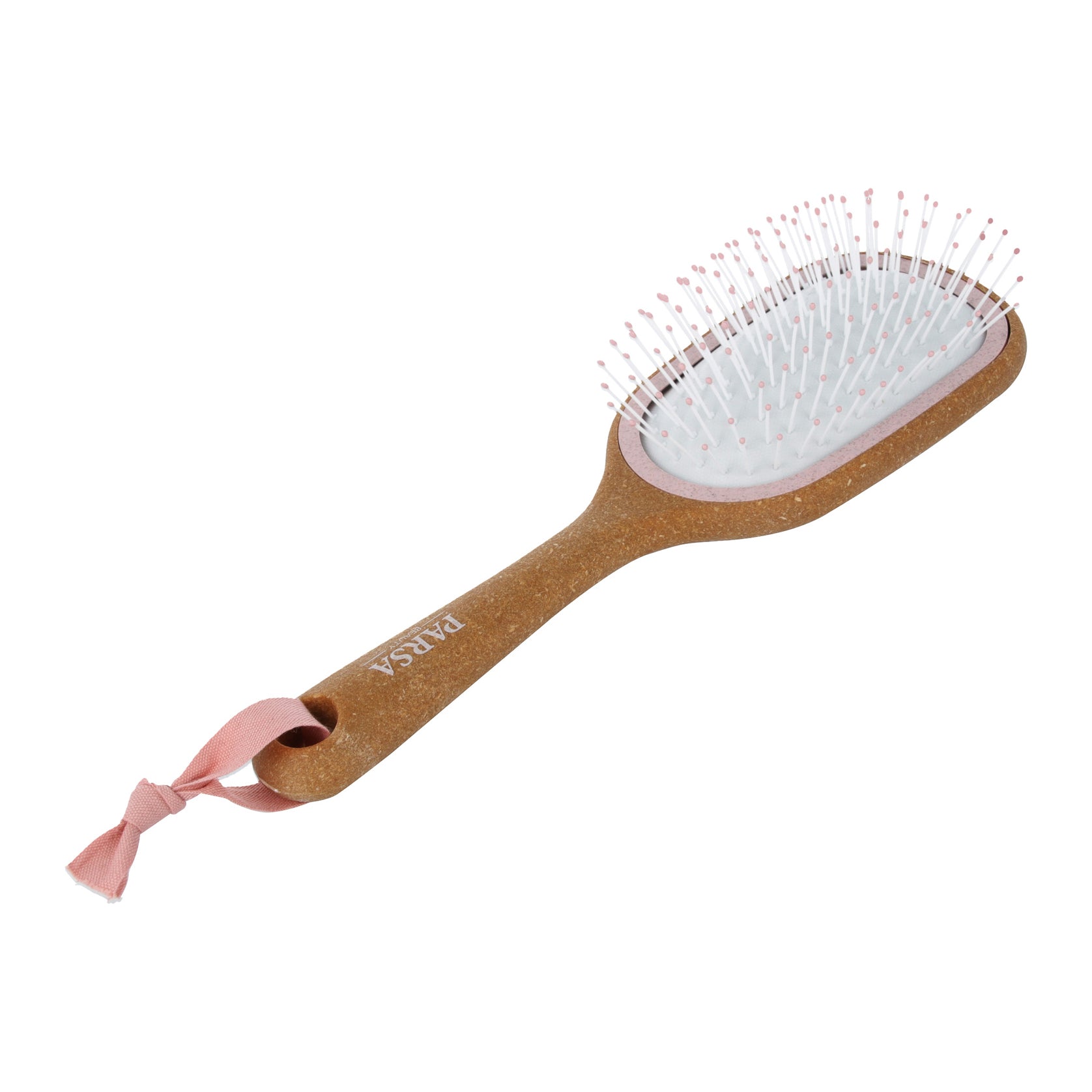 PARSA Beauty Cork Detangling Hairbrush Small Oval Wet & Dry Organic