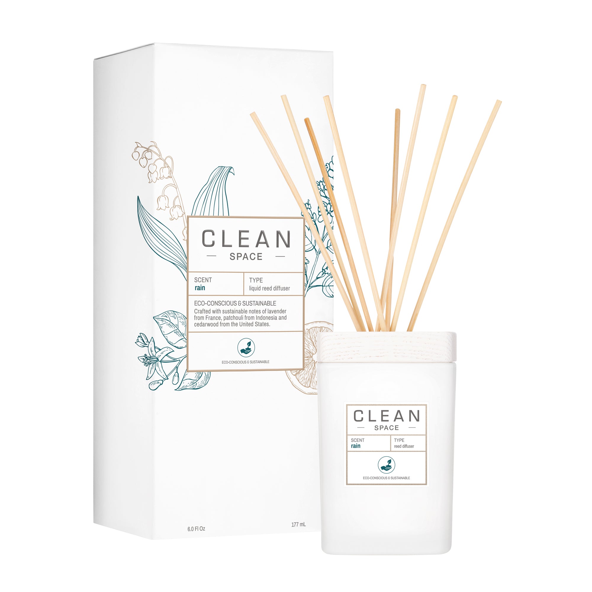 Clean Space Room Diffuser Rain 177 ml.